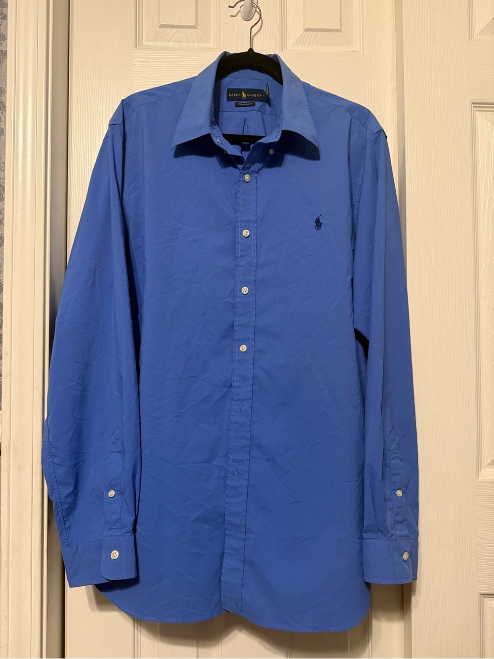 Ralph Lauren Royal Blue Long-Sleeve Dress Shirt